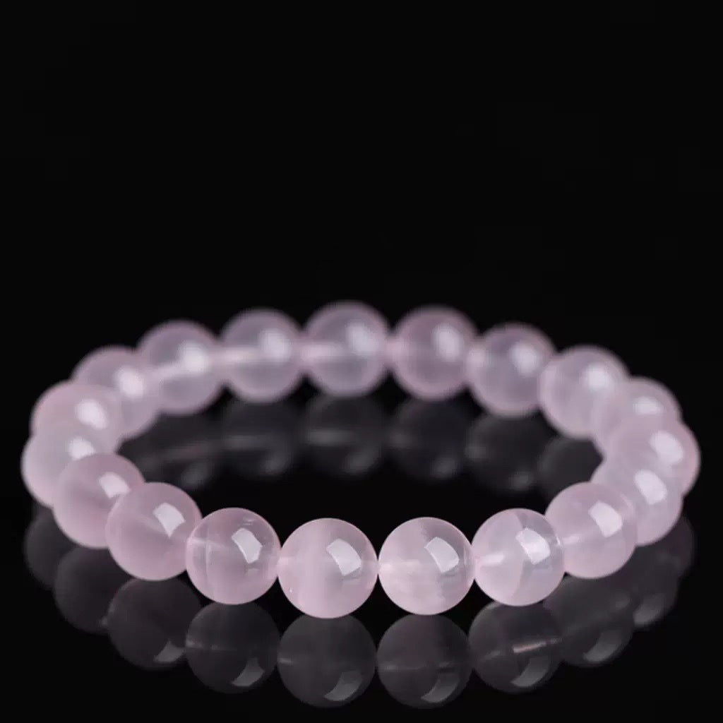 Natural Cherry Blossom Floating Flowers Agate Chalcedony Fashion Sweet Single Bracelet