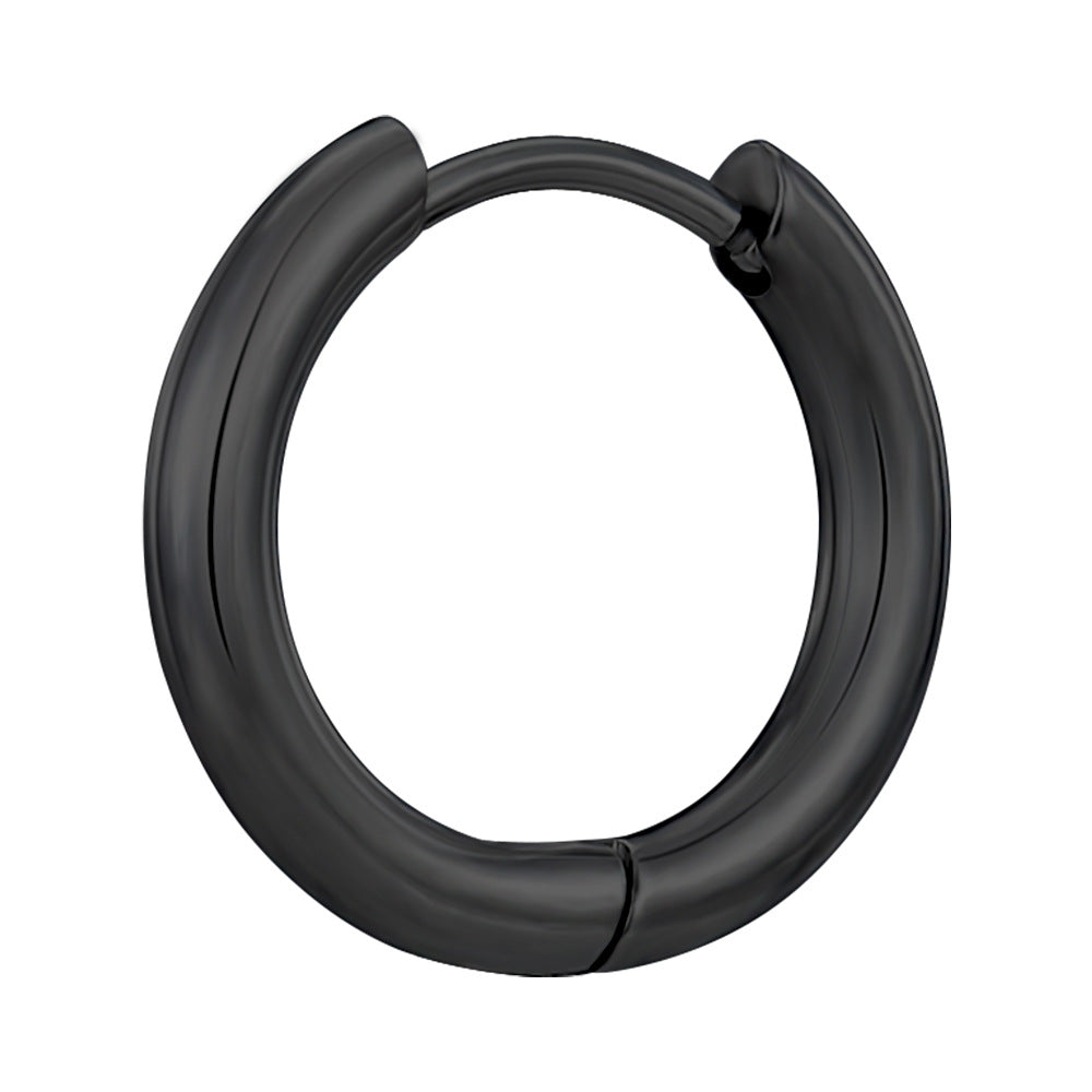 Steel Clip Trendy Round Light Luxury High Rings