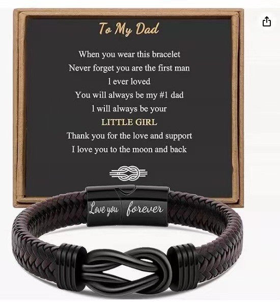 Men's Stainless Steel Lettering For Free Son Magnetic Bracelets