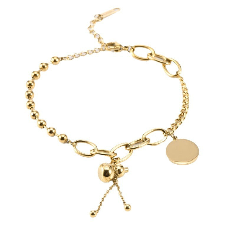Women's Calabash Court Hip Hop Rose Gold Bracelets