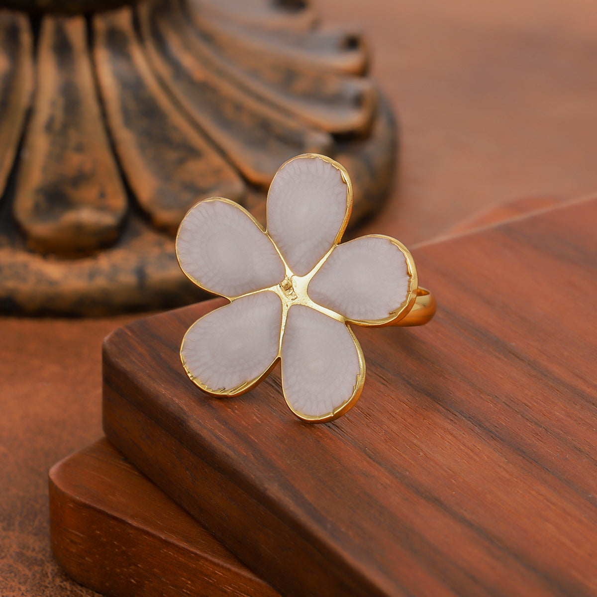 Stainless Steel Enamel Drop Oil Elegant High Sense Design Rings