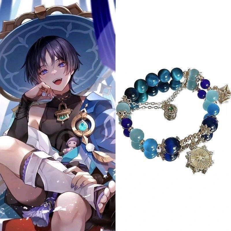 Derived Stray Two-dimensional Celebrity Impression Beaded Personality Bracelet
