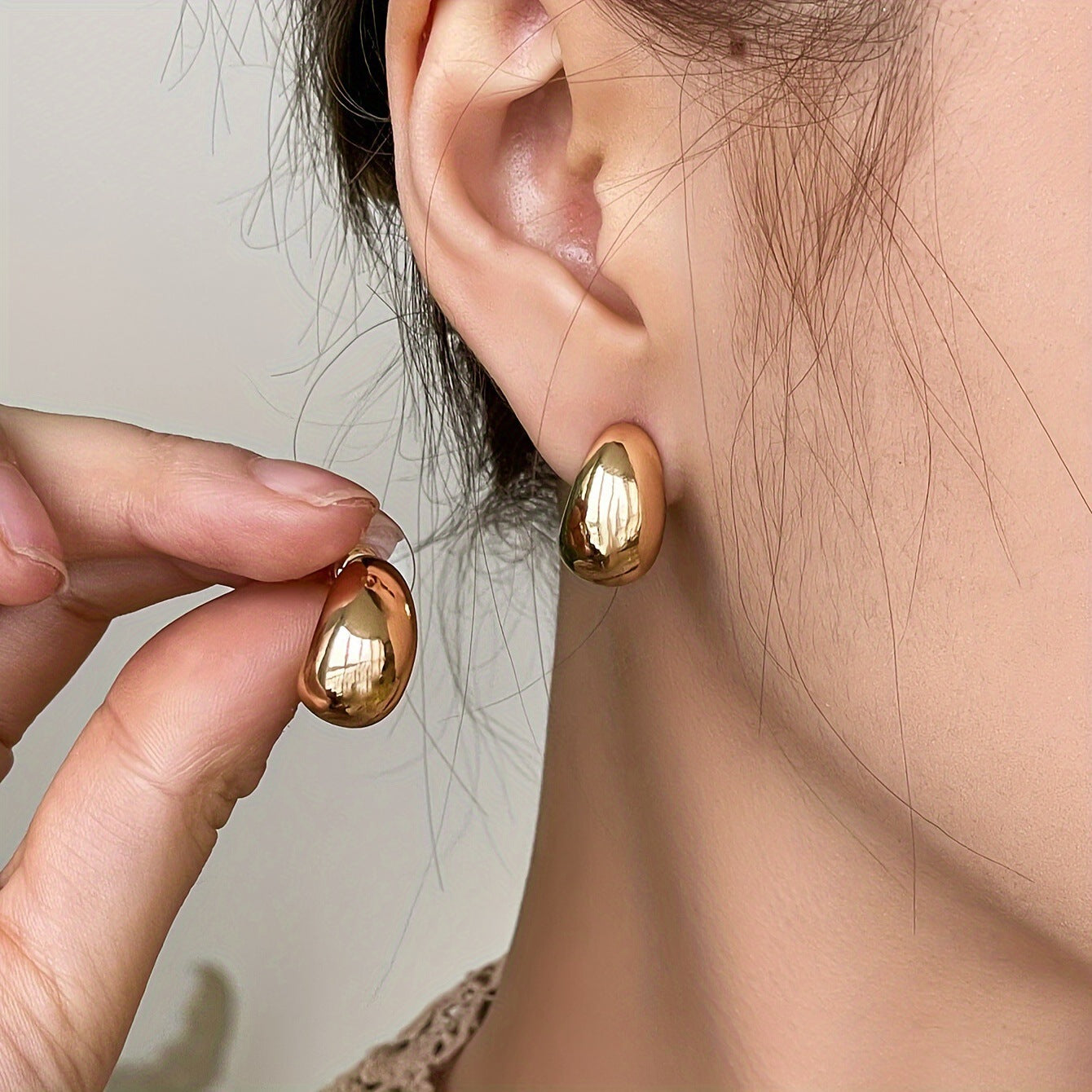 Women's Minority Advanced Design Sense Exquisite Shiny Mesh Earrings