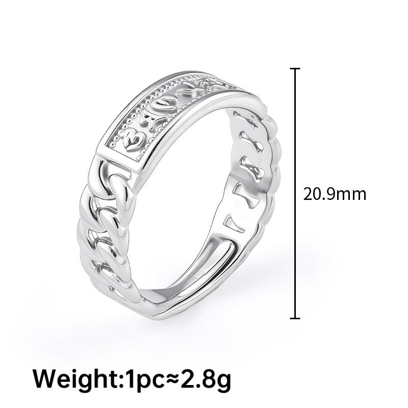 Stainless Steel Does Not Fade Niche Design Simple Korean Style Ring