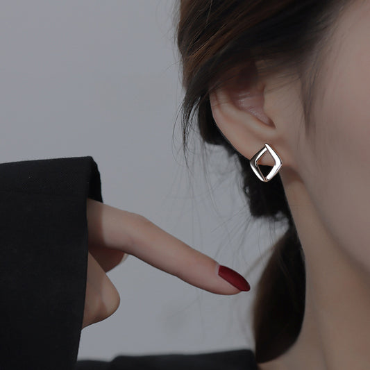 Women's Ear Niche Design Trendy Geometric Frosty Earrings