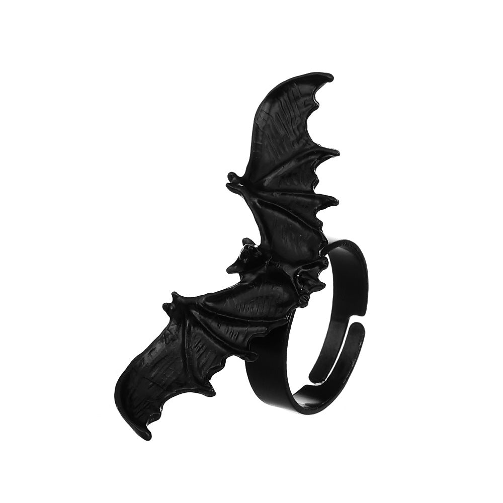 Women's & Men's Personality Gothic Open Bat For And Rings