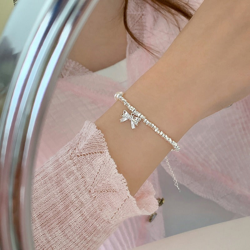 Small Pieces Of Sier Bow Pearl Female Summer Simple Bracelet