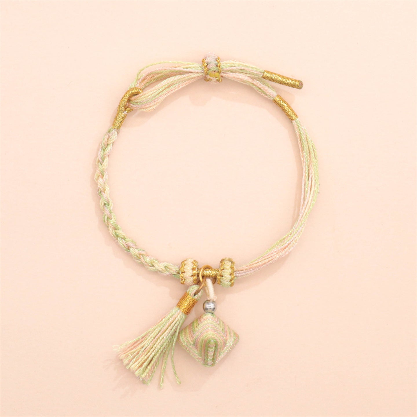 Festival Colorful Rope Carrying Strap Handmade Woven Bracelet