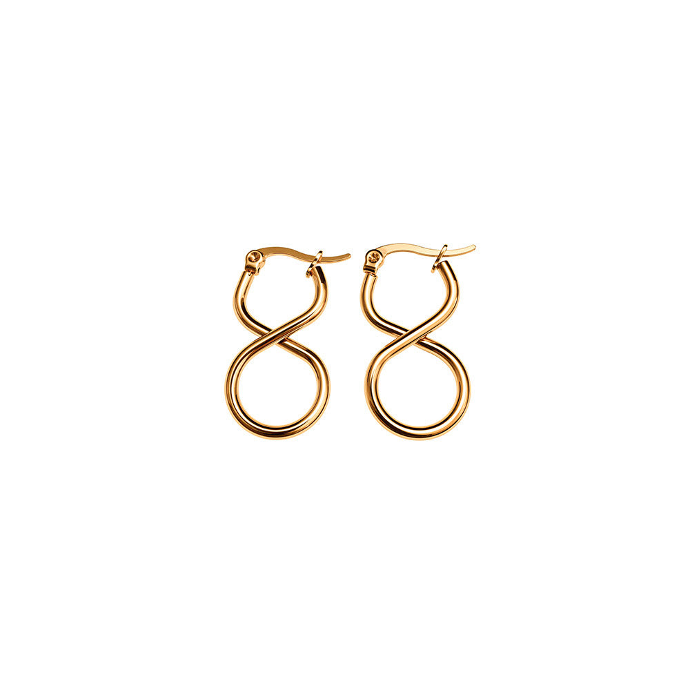Women's Fashionable Stainless Steel Simple Titanium Bath Ear Buckle