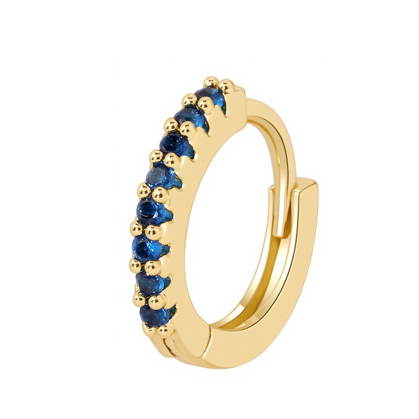 Women's Gang Drill Color Zircon Fashion Minimalism Copper Plating Earrings