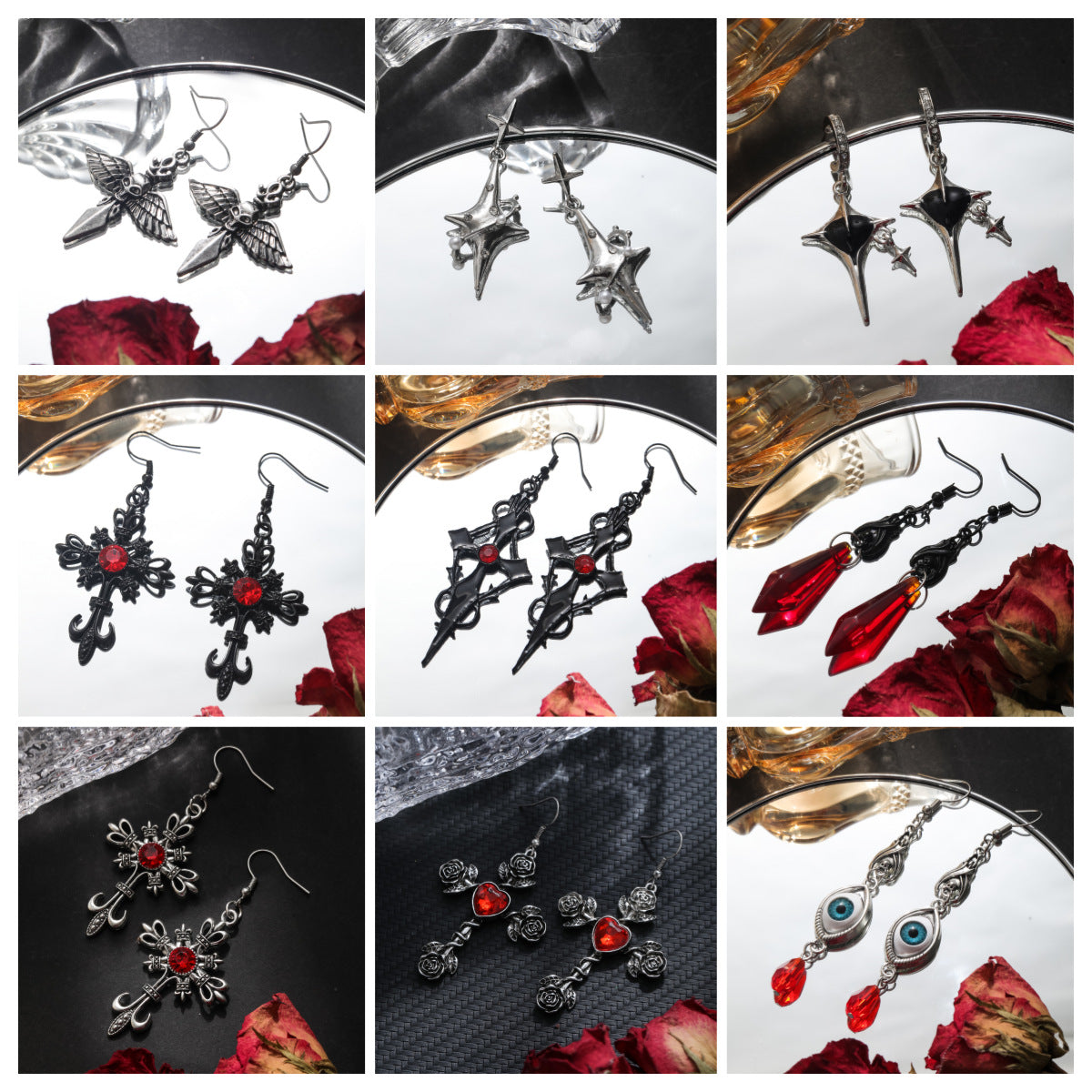 Women's Lava Love Personality Dark Trendy Punk Earrings