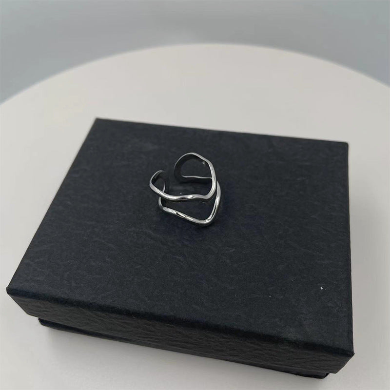 Stainless Steel Personality Advanced Opening Adjustable Rings