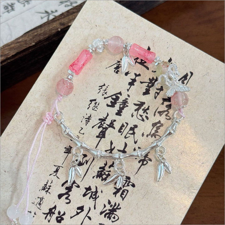 Women's Style Ancient Bamboo Butterfly String For Bead Light Luxury Bracelet