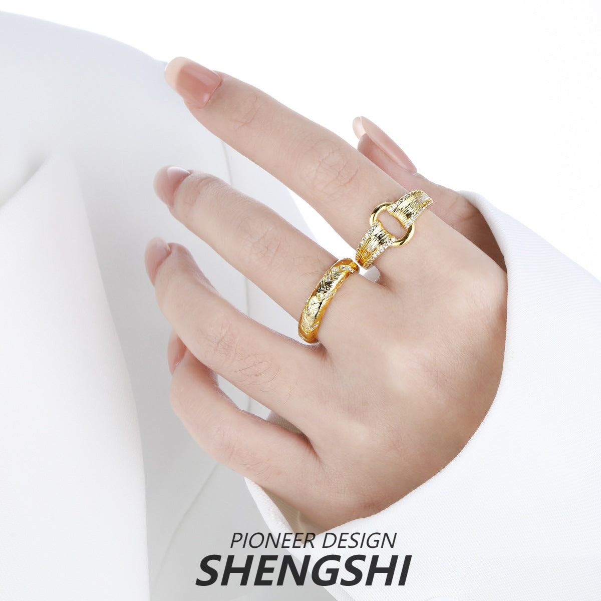 Women's Wheat Zircon Korean Style Niche High-grade Rings