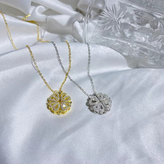 Heart-shaped Clover Niche Design Versatile Advanced Clavicle Necklace
