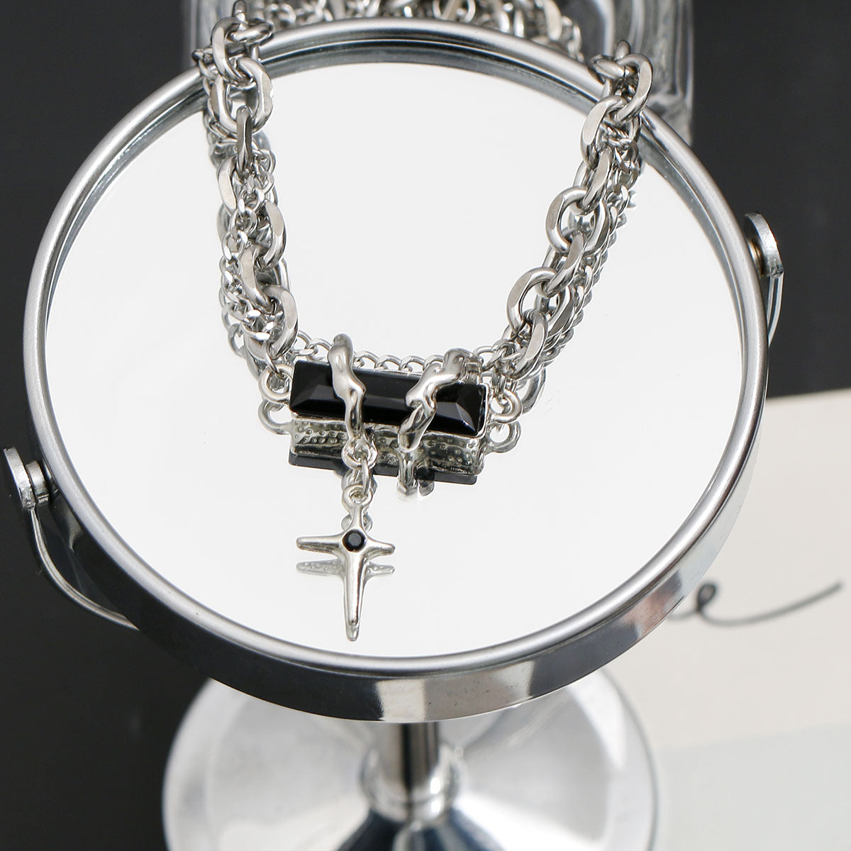 Men's Fashion Twin Hip Hop High-grade Sweater Chain Necklace