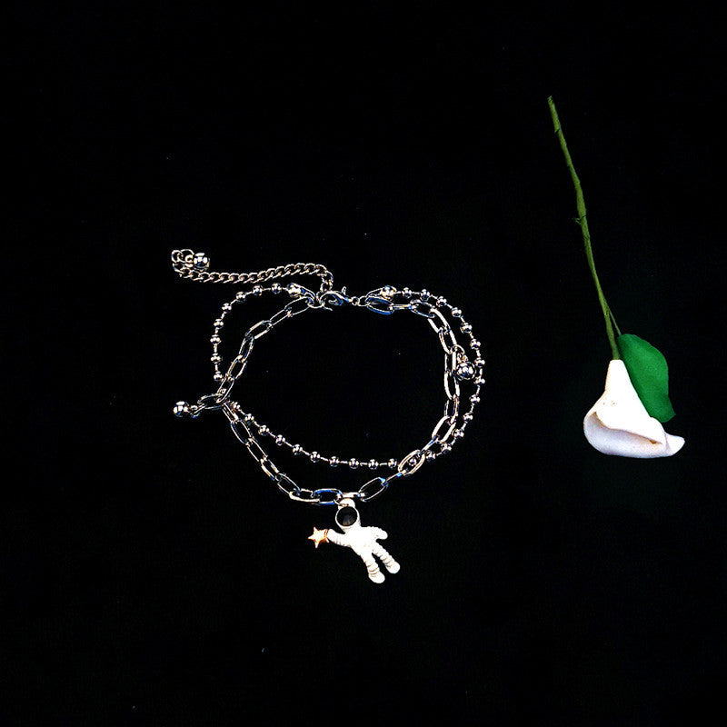 Hop Lucky Tree Retro Titanium Steel Cross Bracelet