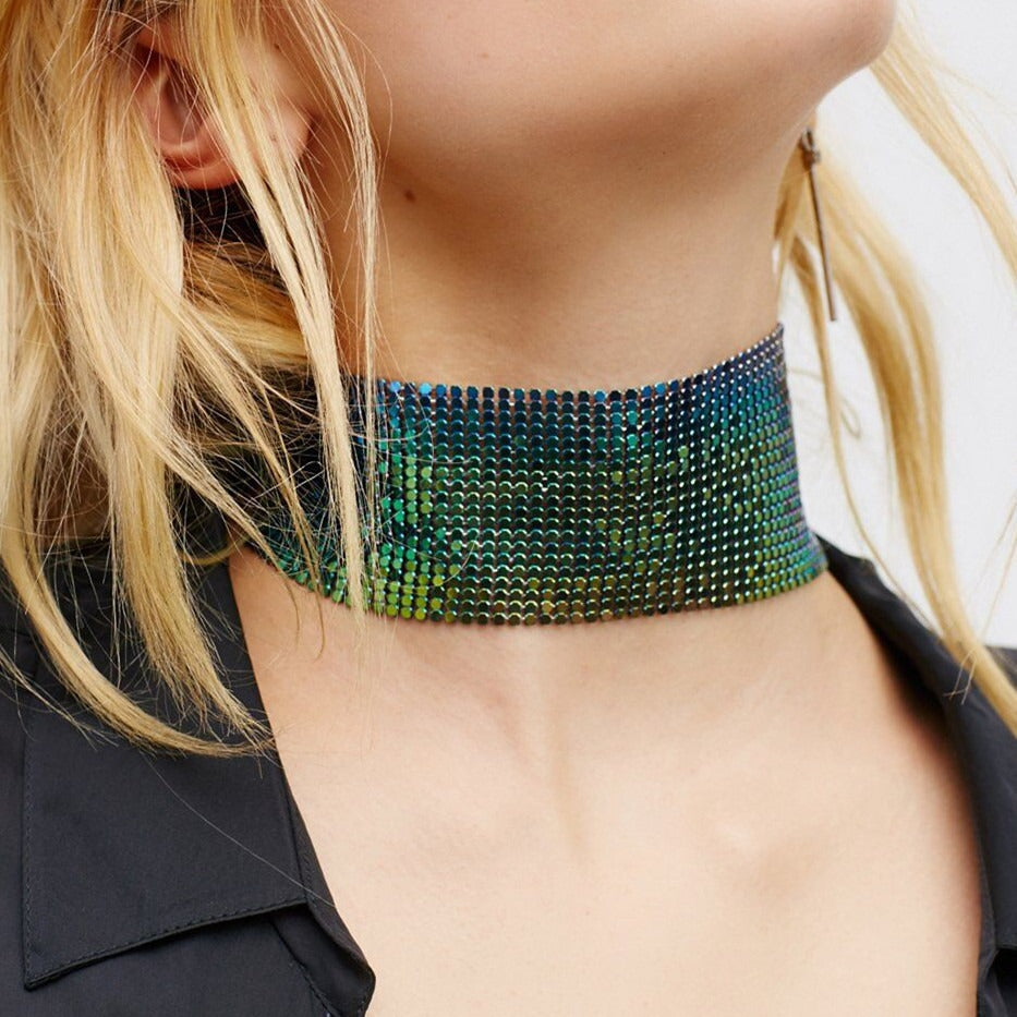Summer Alloy Collar Metal Sequins Hot Necklace