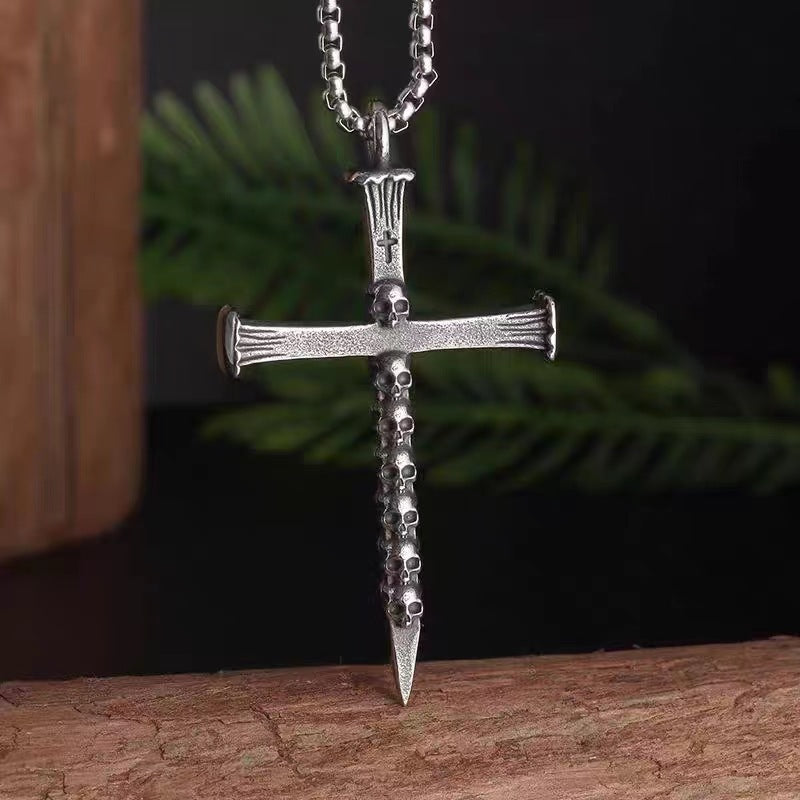 Punk Star Bone Saturn Halo Hipster With Personality Fashion Skull Pendants