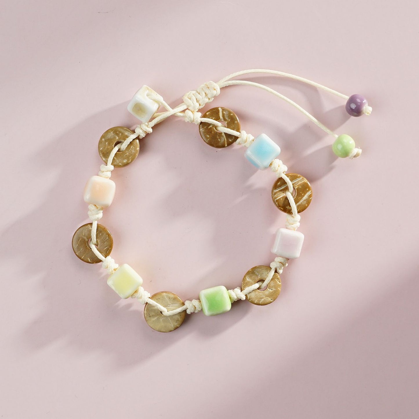 Ceramic Small Bone High-grade Lucky Safe Carrying Strap Bracelet