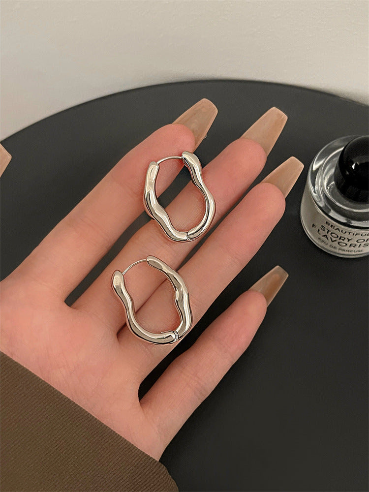 Irregular Geometric Ear Clip Female Fashion Personality Rings