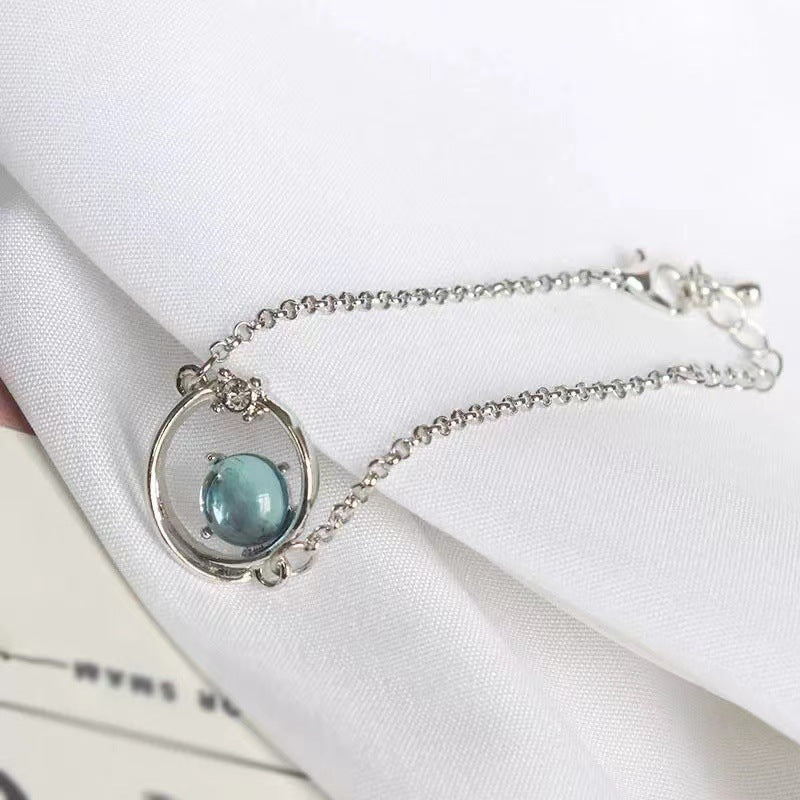 Dream Starry Sky Colorful Star Ball Universe Key Pink Bracelets