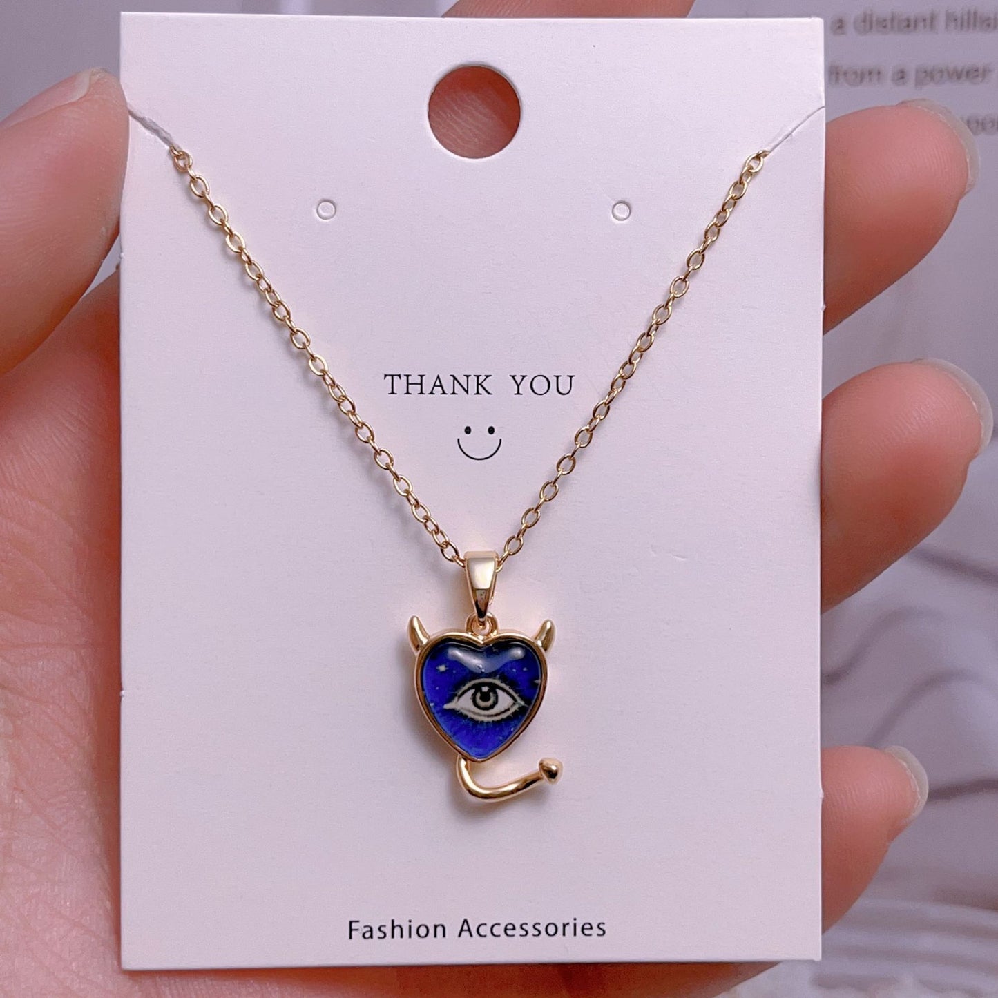Eye Female Fashion Personality Titanium Steel Clavicle Necklaces