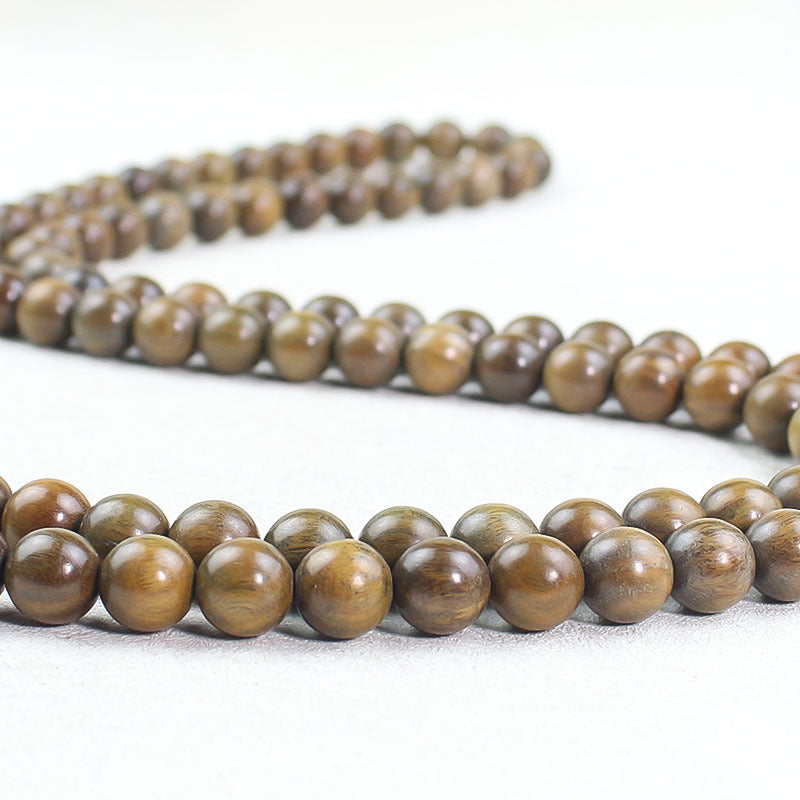 Women's & Men's Sandalwood Submerged Old Materials Beads Chinese Bracelet