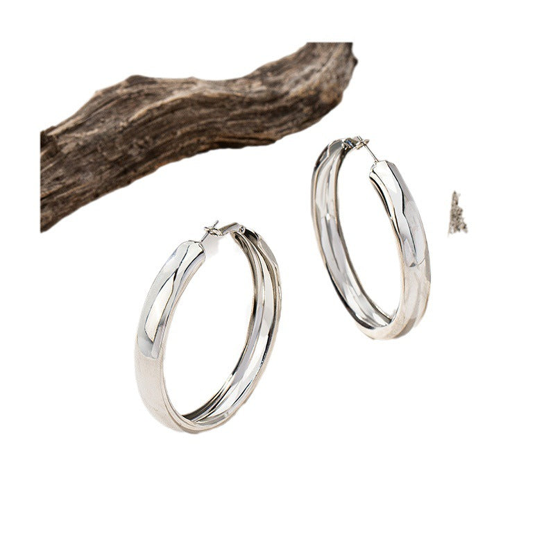 Geometric Glossy Female Style Simple Stylish Earrings