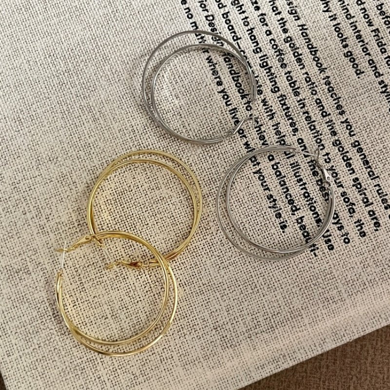 Affordable Luxury Style High-grade Temperament Big Geometric Earrings