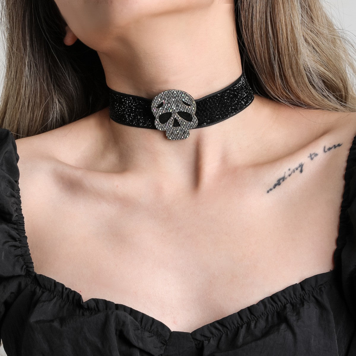 Dark Style Personality Skull Spider Collar Necklaces