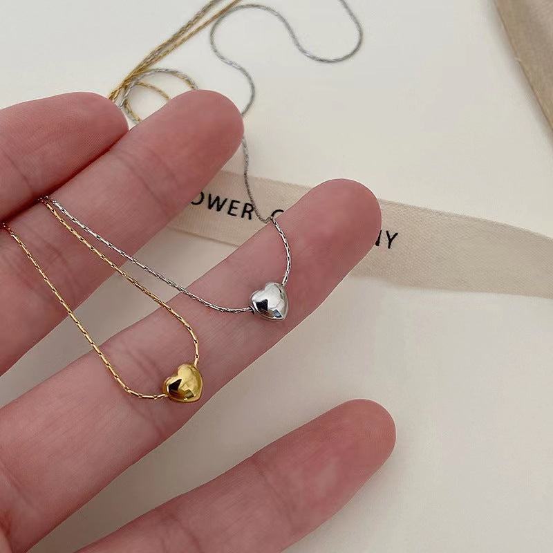 Opposite Sex Love Titanium Steel Female Fashion Short Necklace