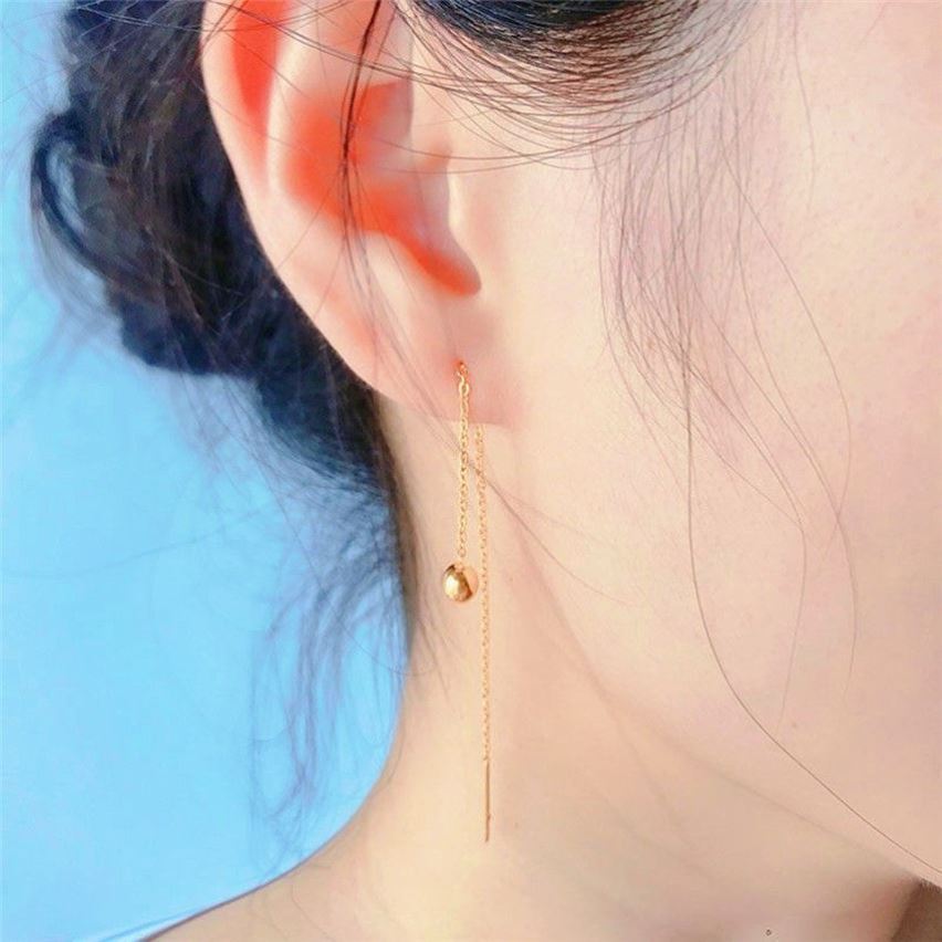 Women's Korean Style Titanium Steel Simple No Color Earrings