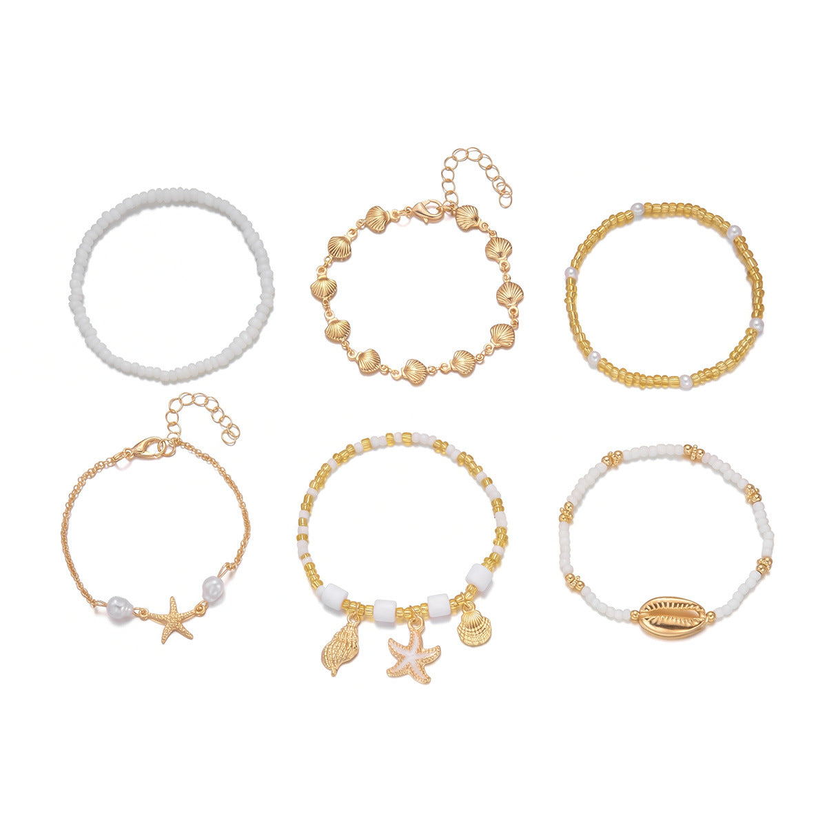 Holiday Female Summer Beach Dopamine Starfish Bracelet