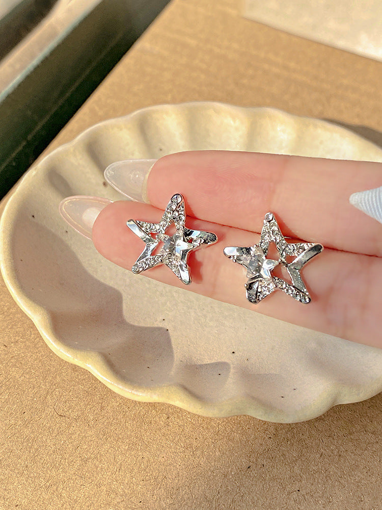 Star Ear Female Small Simple Temperament Wild Rings