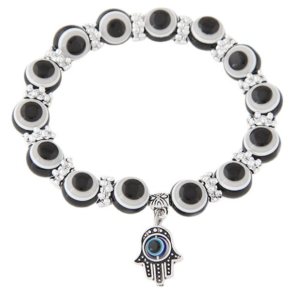 Blue Eyes Bead Fatima Hand Evil Bracelets