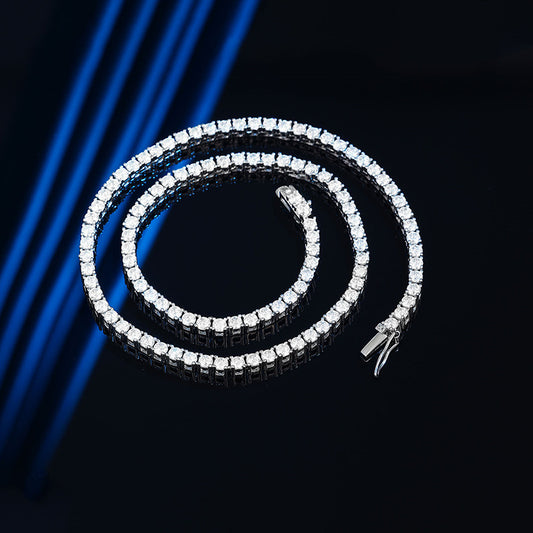 Gang Drill Sterling Sier Simple Group Necklaces
