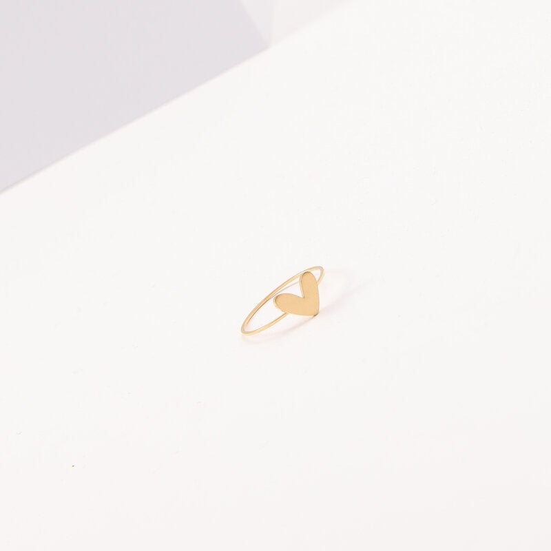 Fine Shaped Small Peach Heart Titanium Bracelet
