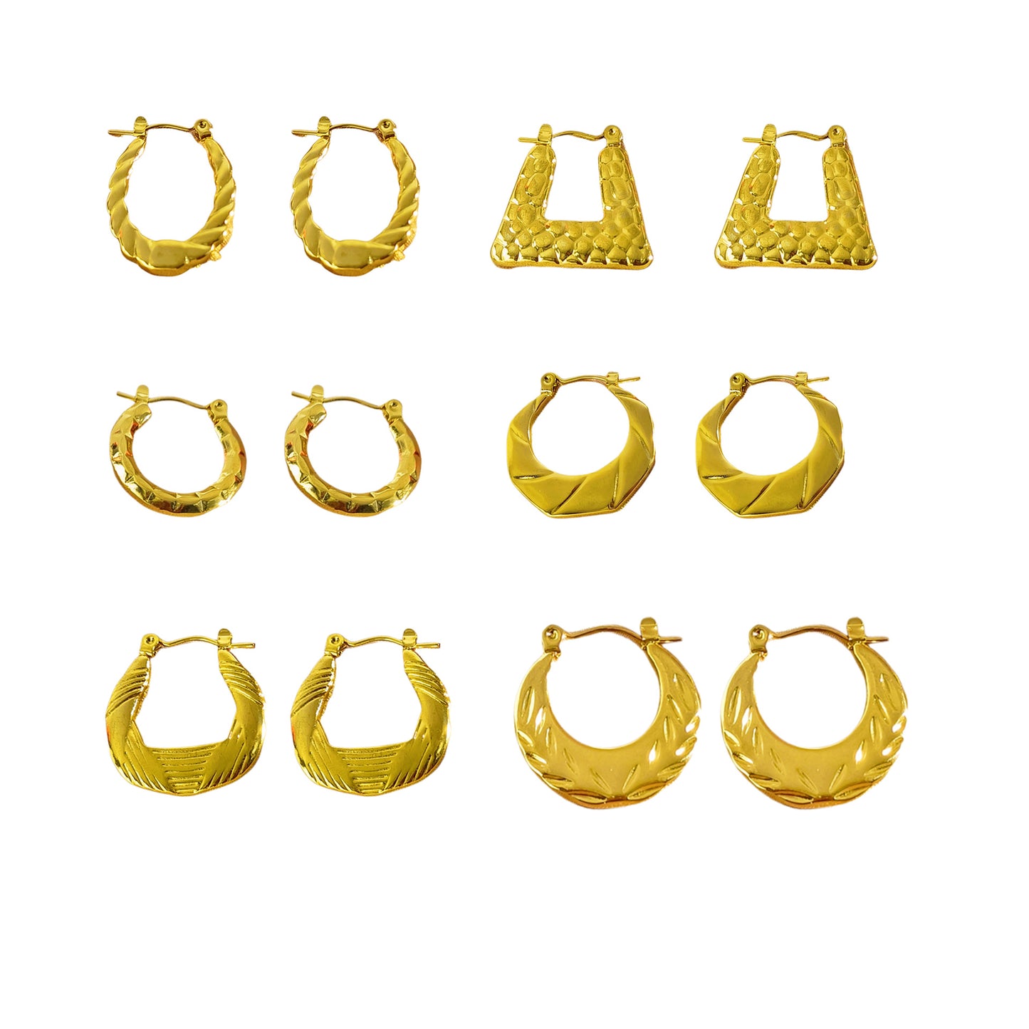 High-grade Light Luxury Ear Clip Electroplated Earrings