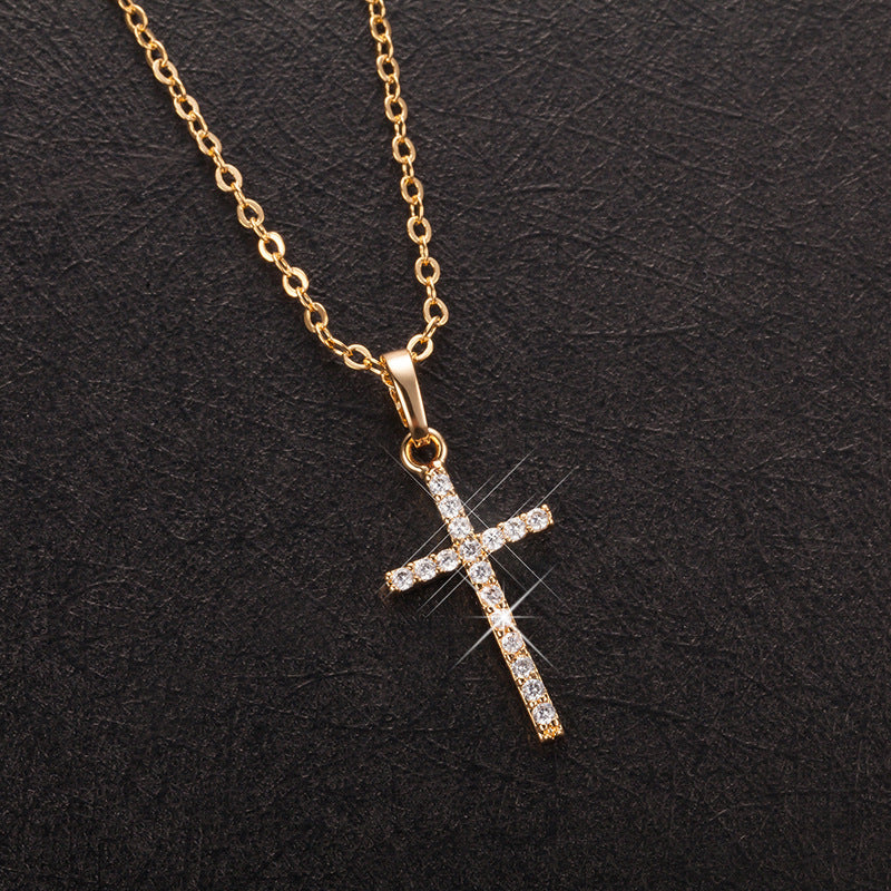Hop Cross Rhinestone Simple Fashion Personalized Punk Pendants