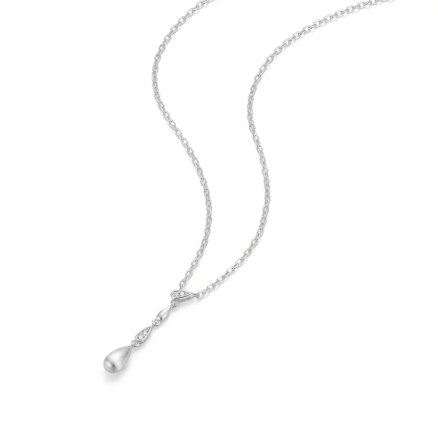 Water Drop Y-shaped Light Luxury Temperament High-grade Cold Wind Clavicle Necklace