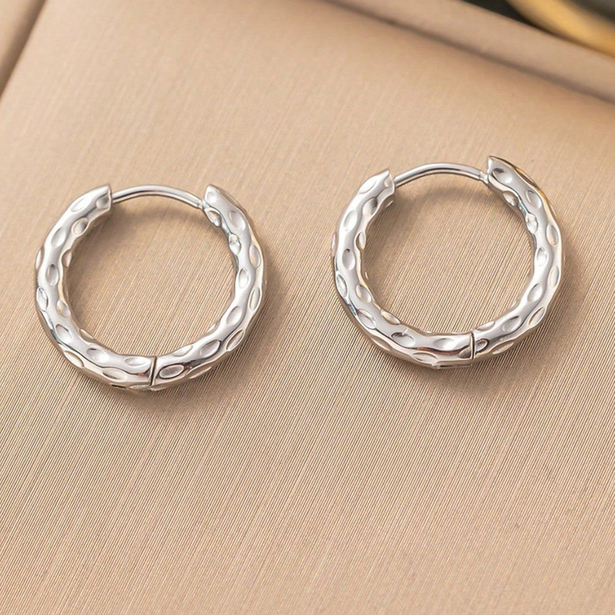 Simplicity Style Titanium Steel U-shaped Stainless Earrings
