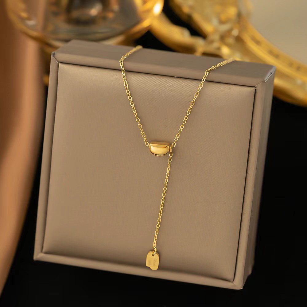 Women's Gold Plated Long Fringe Bead Necklaces