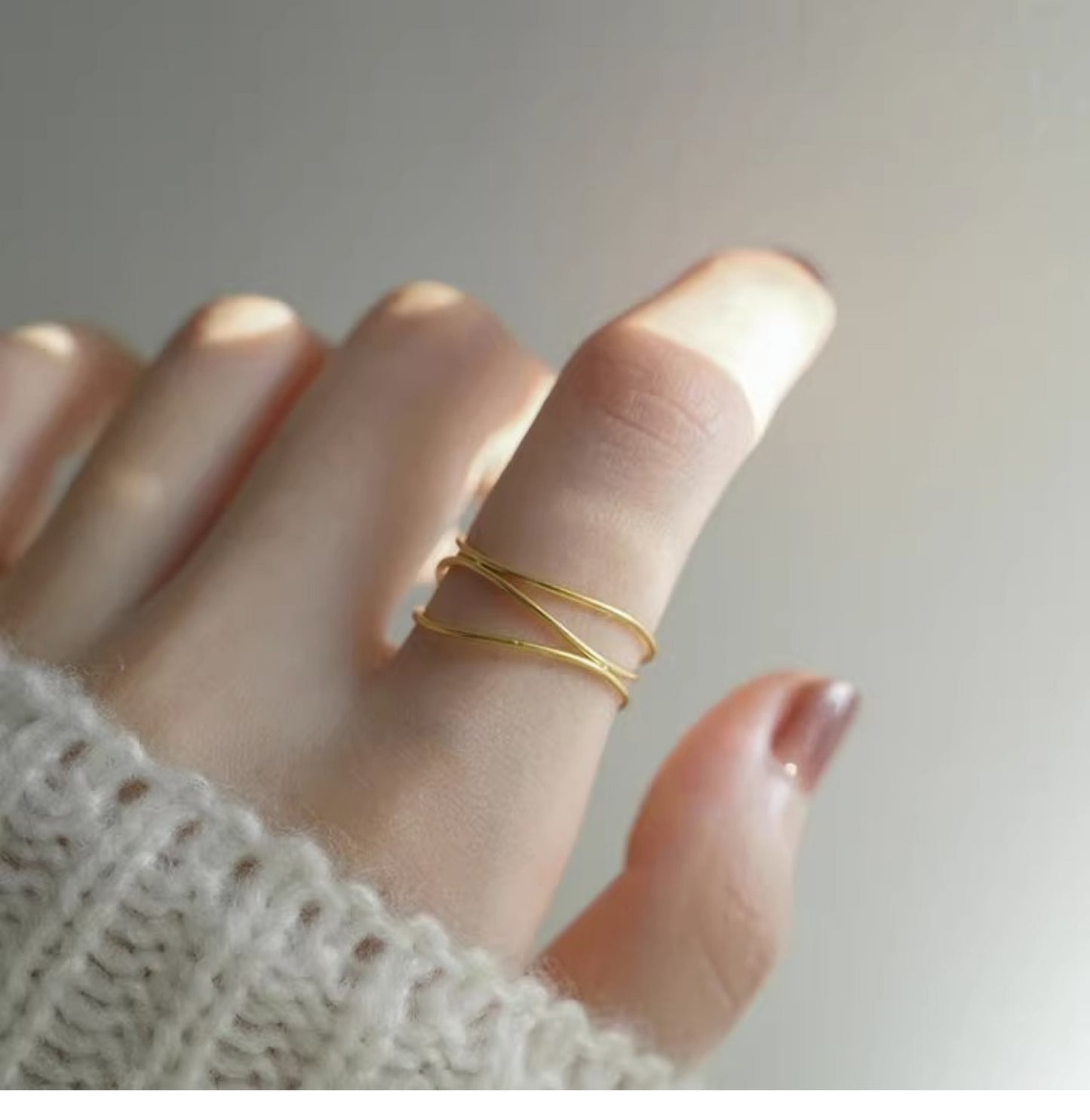 Design Simple Index Finger Cold Wind Rings