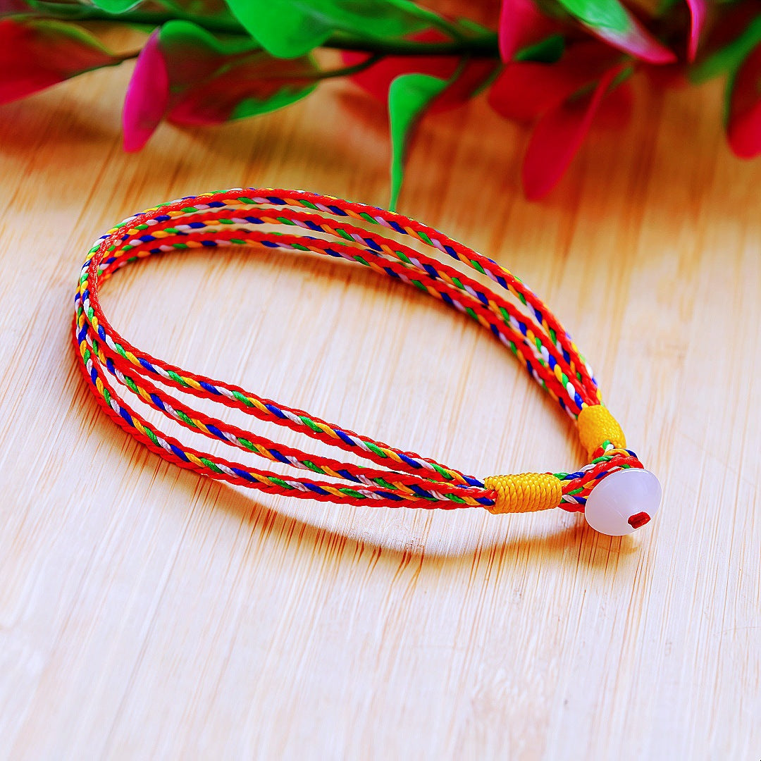 Women's & Men's Boat Festival Carrying Strap Finished Fine Colorful Ropes Rope Small Bracelet