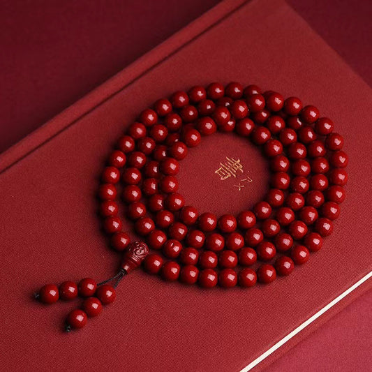 Women's & Men's Cinnabar Purple Gold Sand Buddha Beads Simple Fate Bracelets