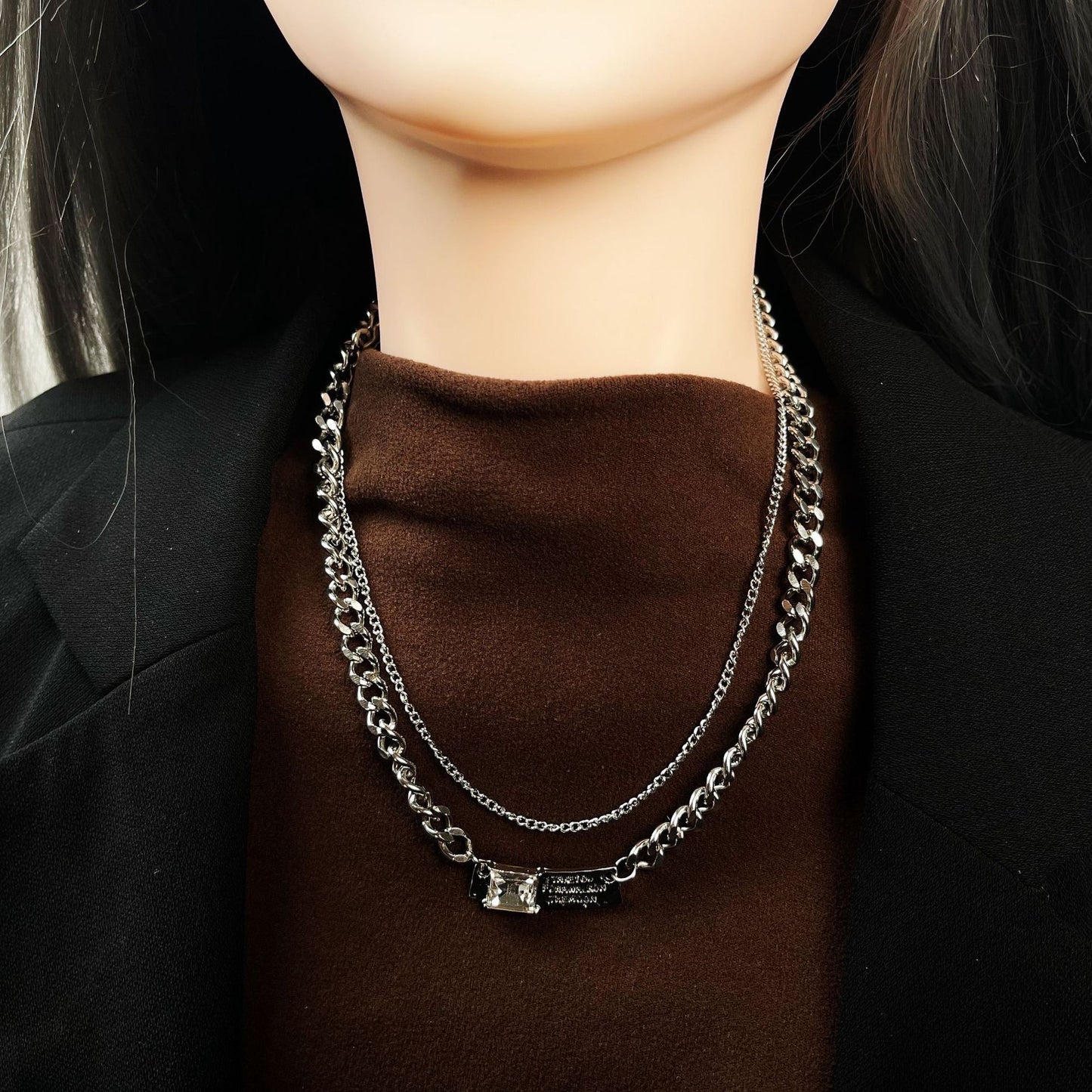 Bear Sweater Chain Female Long Design Necklaces