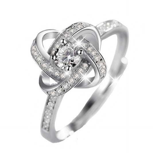 Love Index Finger Simple Fashion Personality Clover Rings