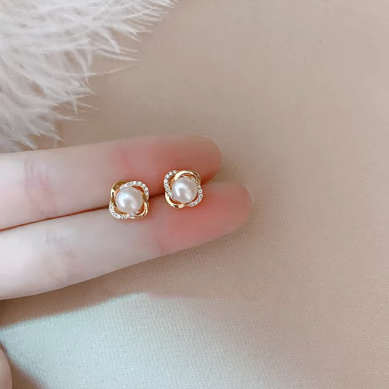 Women's Zircon Tassel Light Luxury High Sense Stud Earrings