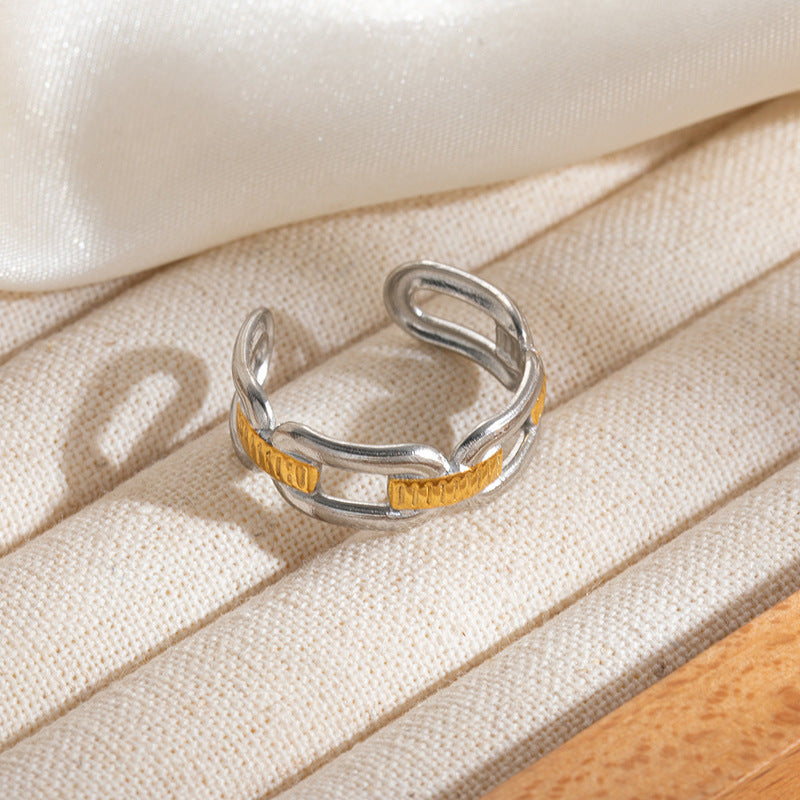 Polka Dot Love Heart-shaped Female Stars Ring